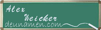 Alex Weicker Visitenkarte